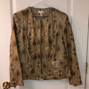 Chico’s Gold Foil Jacket